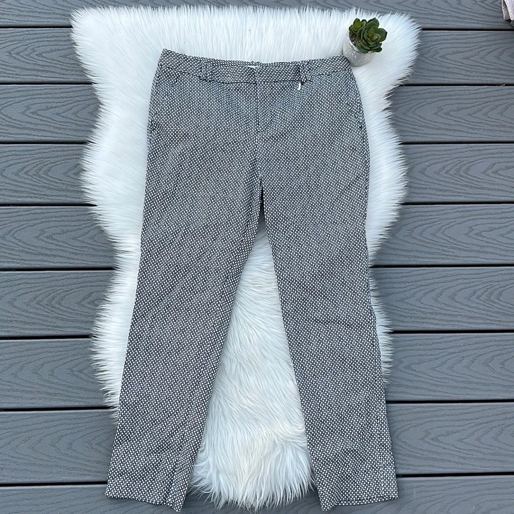 Calvin Klein black & white skinny dress pant